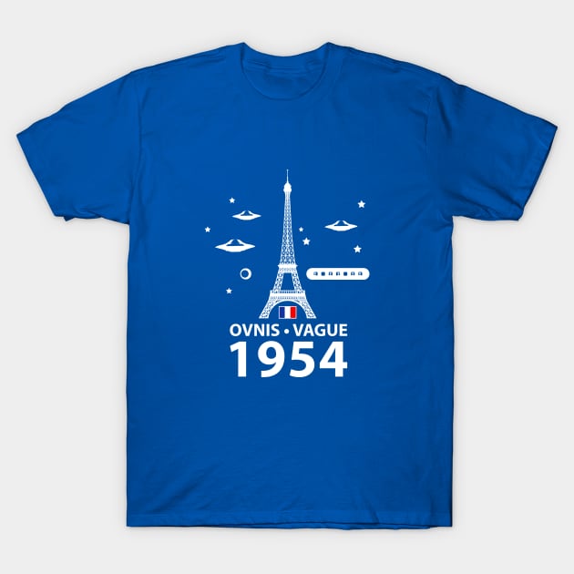 French UFO WAVE 1954 T-Shirt by roswellboutique